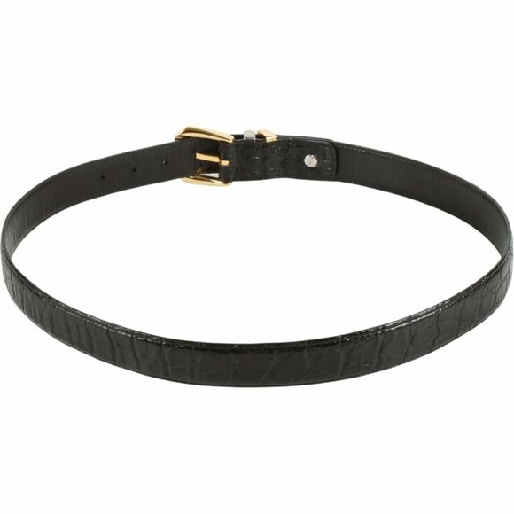 Authentic Gianni Versace Medusa Croc embossed leather belt - Picture 5 of 10